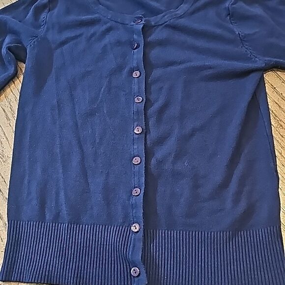 Navy cardigan jacket size S - Picture 5 of 9